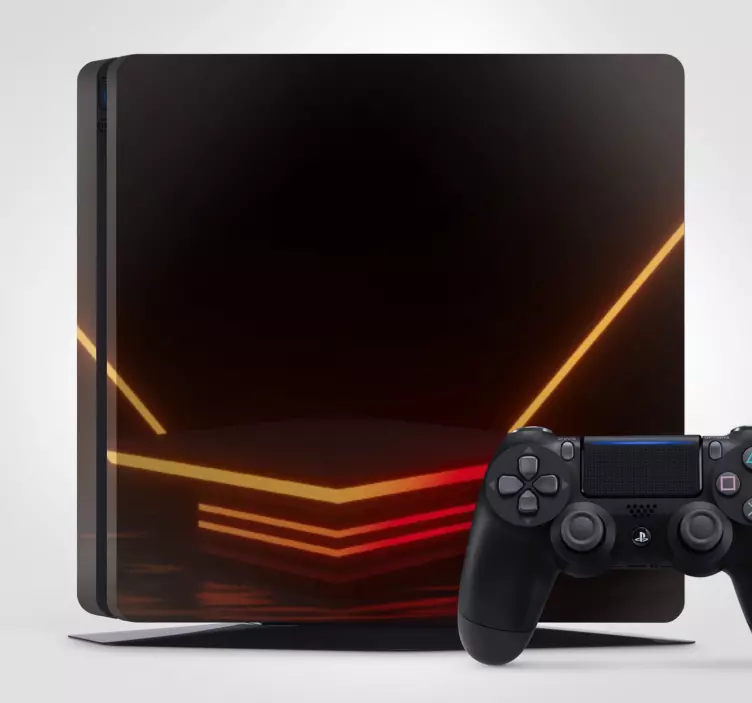 Skin PS4 patrón de luces de neón - TenVinilo