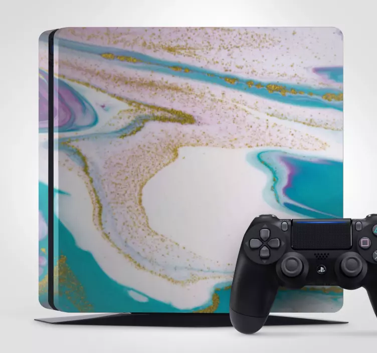 Skin PS4 patrón de textura de mármol - TenVinilo