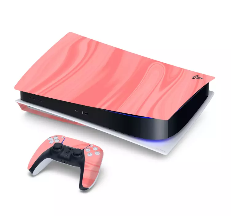 Skin ps5 acabado rosa elegante - TenVinilo