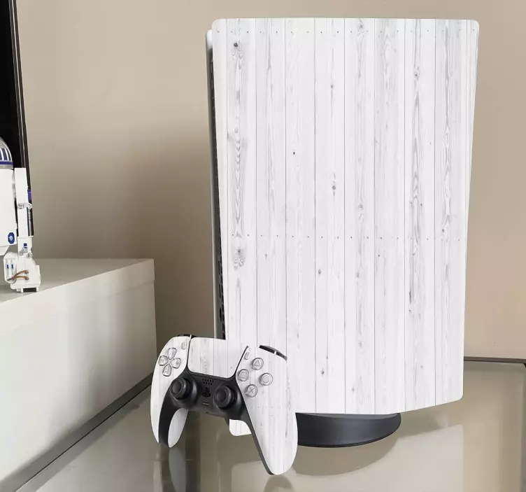 Skin ps5 acabado textura madera - TenVinilo