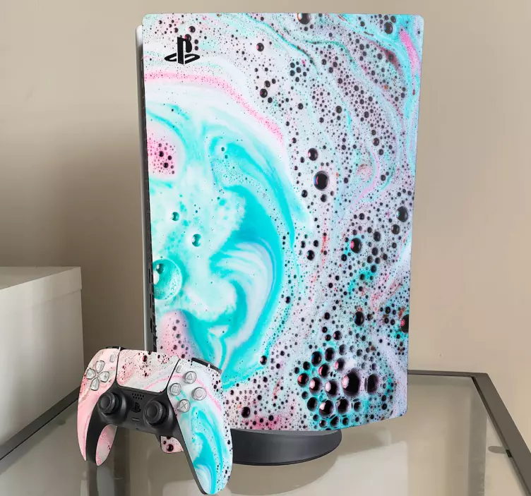 Skin ps5 funda con estampado splash - TenVinilo