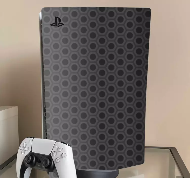 Skin ps5 funda de diseño hexagonal - TenVinilo