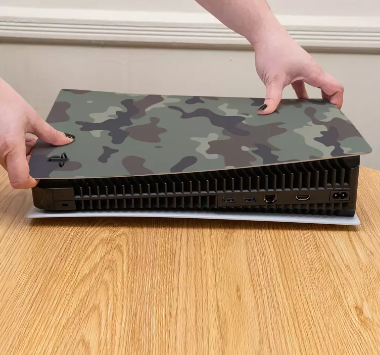 Skin ps5 gráfico de camuflaje - TenVinilo