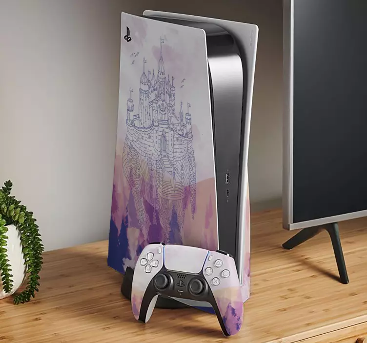 Skin ps5 tema castillo de fantasía - TenVinilo