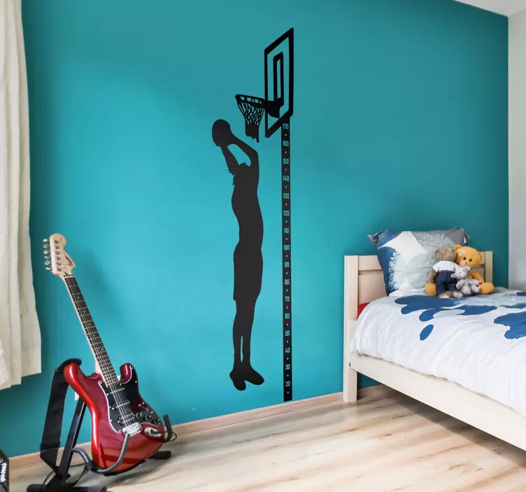 Sticker medidor de altura basket - TenVinilo