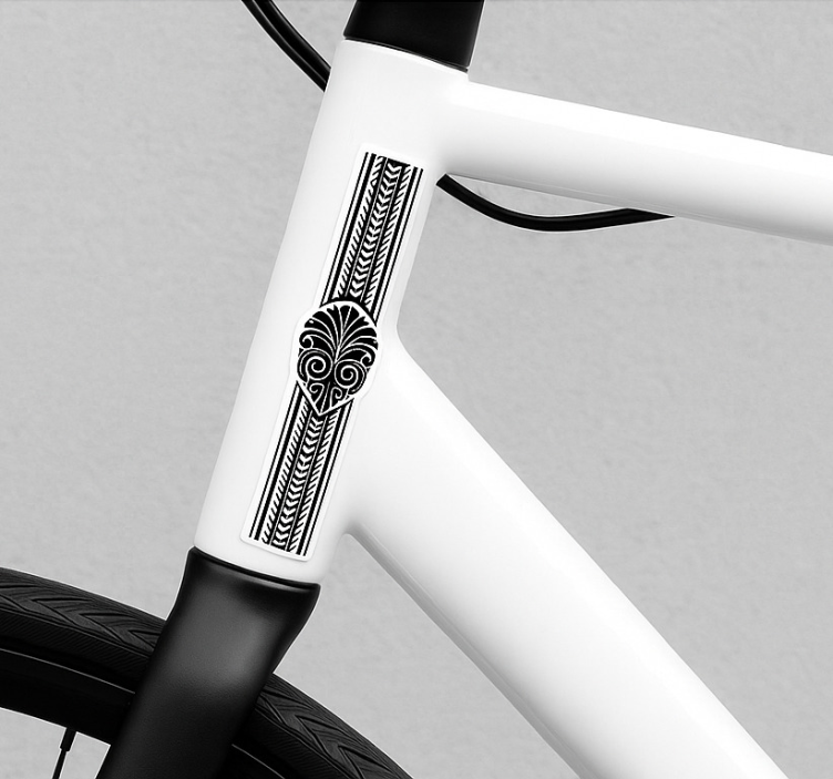 Sticker para bicicletas sábana tribal maorí - TenVinilo