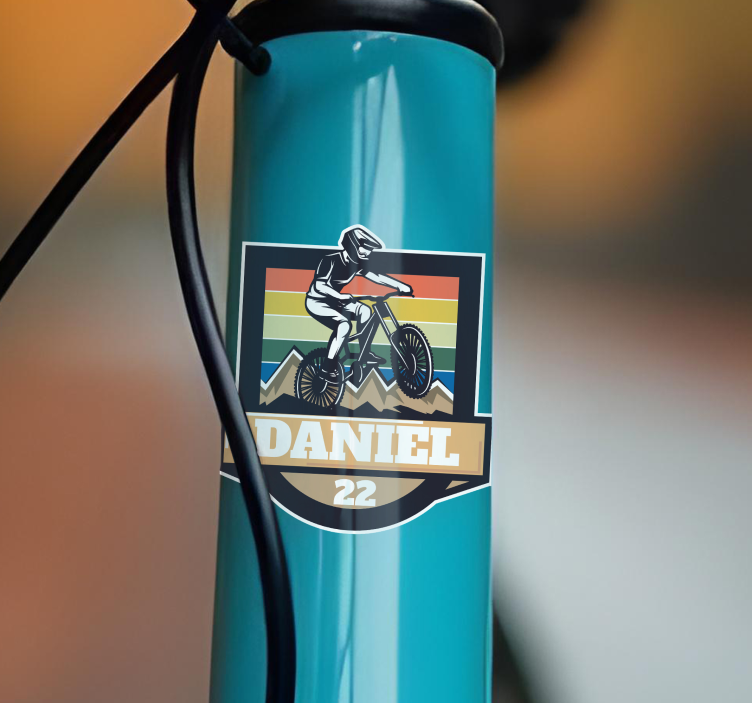 Sticker para bicicletas vintage personalizado - TenVinilo