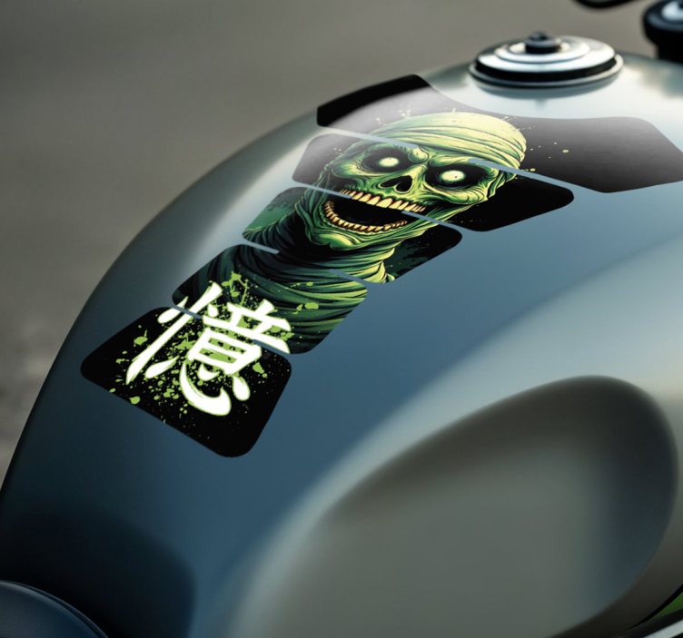 Sticker para motos muerte de momia - TenVinilo