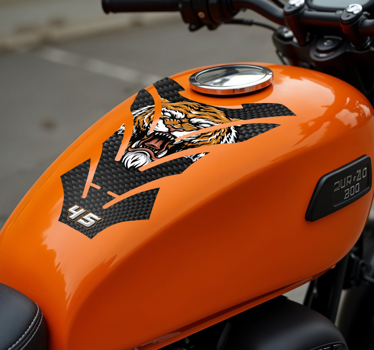Sticker para motos tigre - TenVinilo