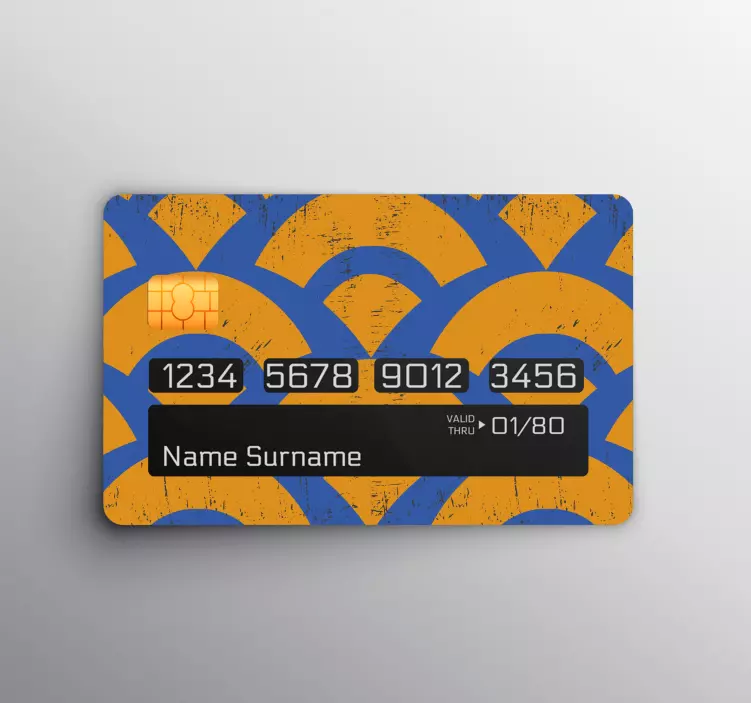 Sticker para tarjeta diseño de patrón abstracto - TenVinilo