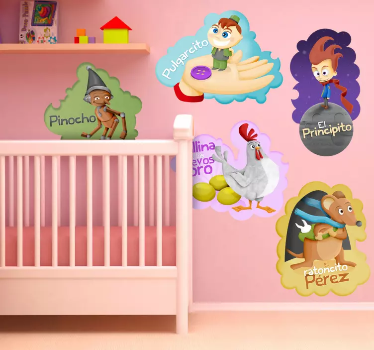 Stickers infantiles cuentos clásicos - TenVinilo