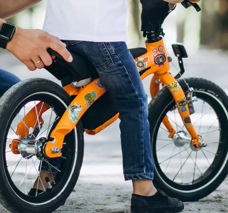 Pegatina para bicicleta set de monstruos - TenVinilo