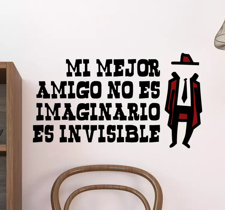 Vinilo amigo imaginario invisible - TenVinilo