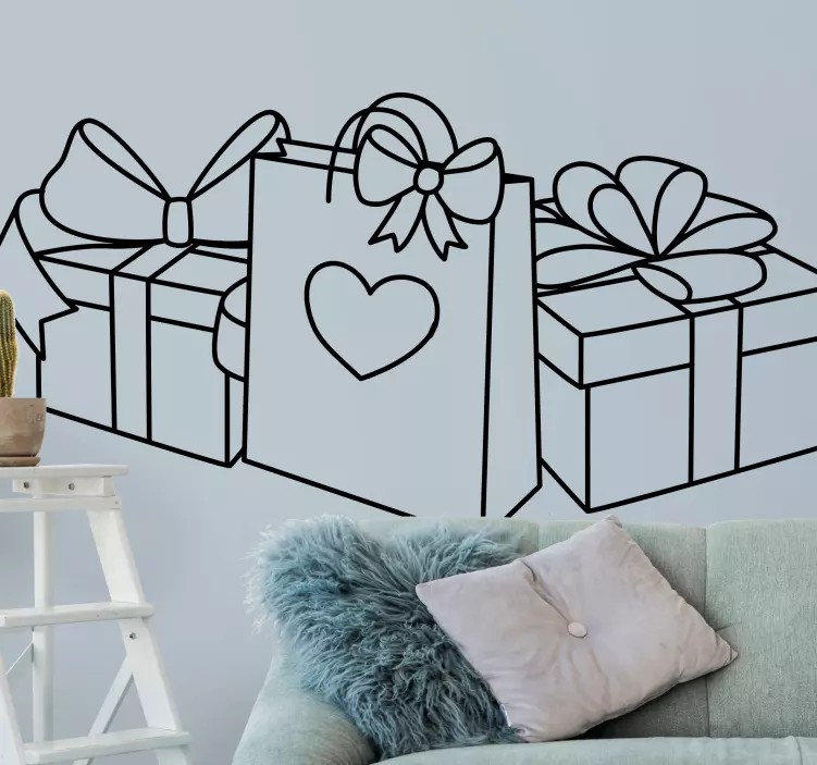 Vinilo arreglo de bolsa de regalo - TenVinilo