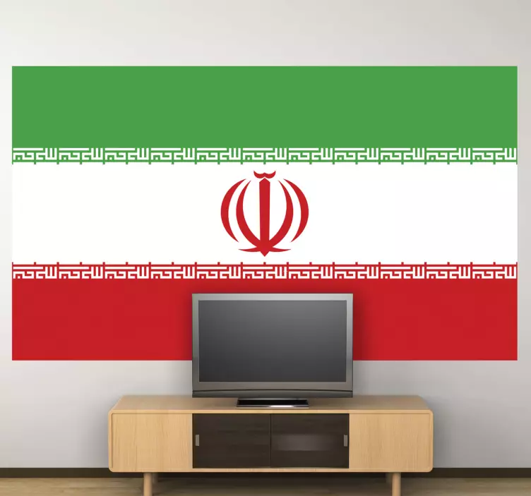 Vinilo bandera estandarte nacional iraní - TenVinilo