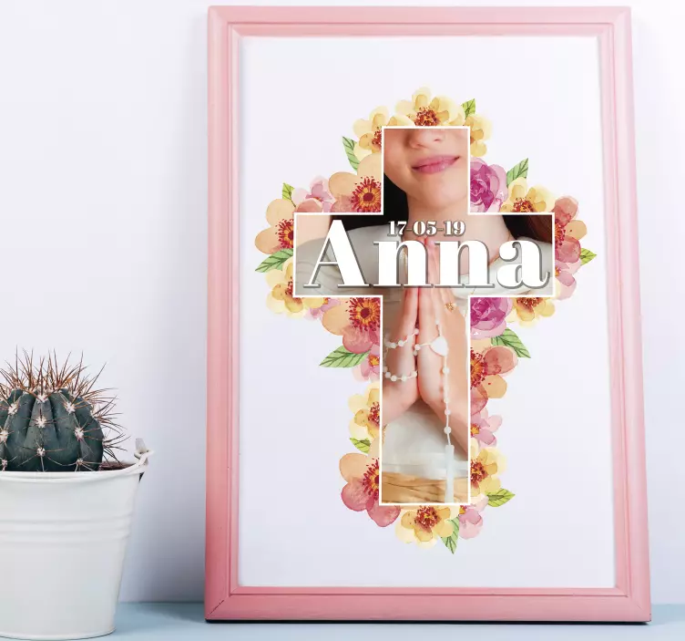 Vinilo casa mi primera comunión personalizable - TenVinilo