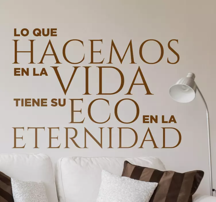 Vinilo de texto frases célebres Gladiator - TenVinilo