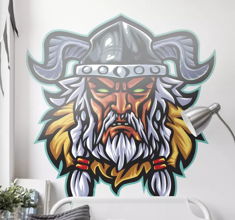 Vinilo videojuego vikingo guerrero - TenVinilo