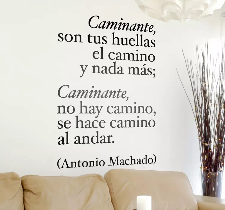 Vinilo decorativo Antonio Machado - TenVinilo