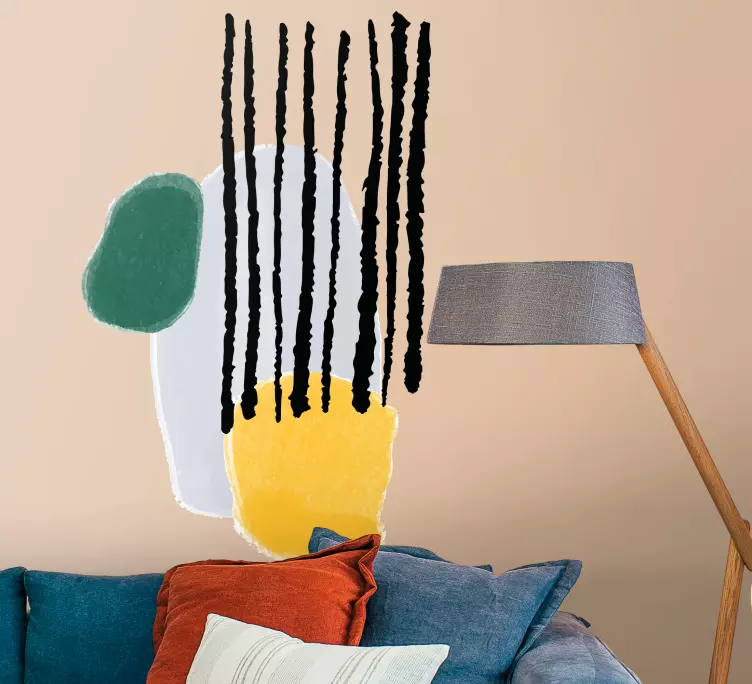 Vinilo arte Formas geométricas abstractas - TenVinilo