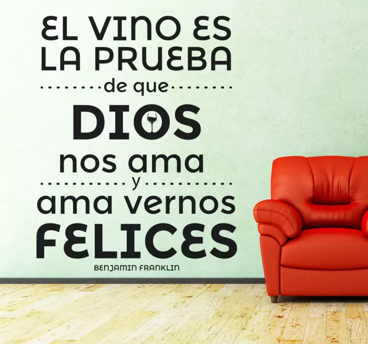 Vinilo decorativo Benjamin Franklin - TenVinilo