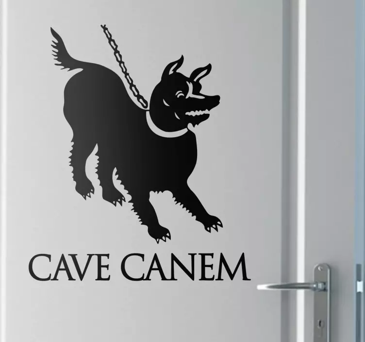 Vinilo decorativo cave canem - TenVinilo