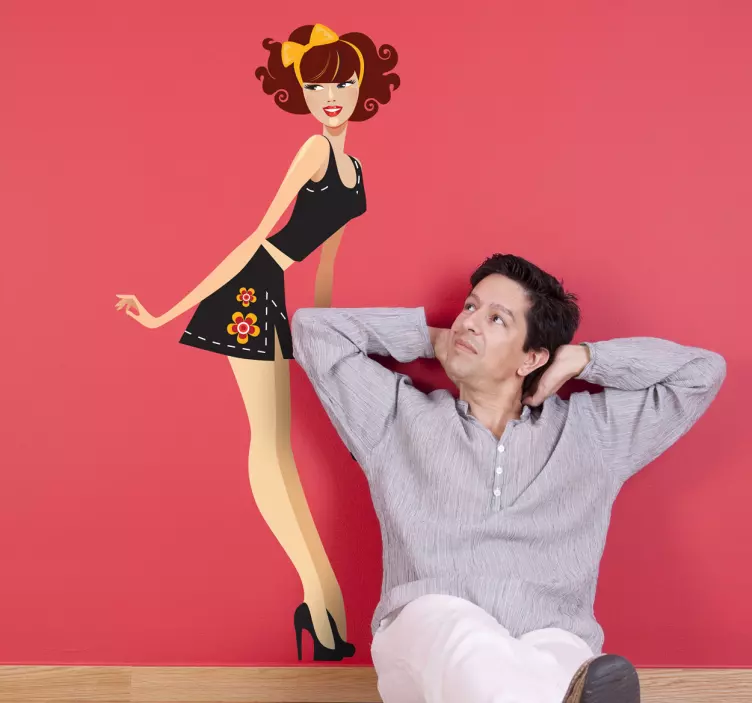 Vinilo decorativo chica guapa - TenVinilo