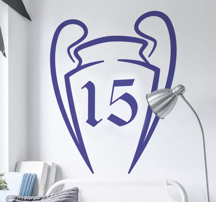 Vinilo decorativo Copas Europa Real Madrid - TenVinilo