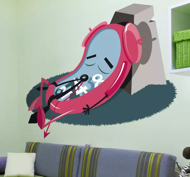 Vinilo decorativo descanso del reloj - TenVinilo