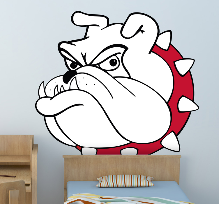 Vinilo decorativo dibujo bull dog - TenVinilo