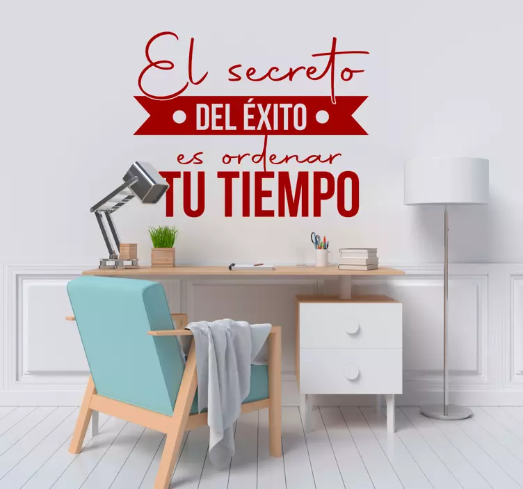 Vinilo decorativo el secreto del éxito - TenVinilo