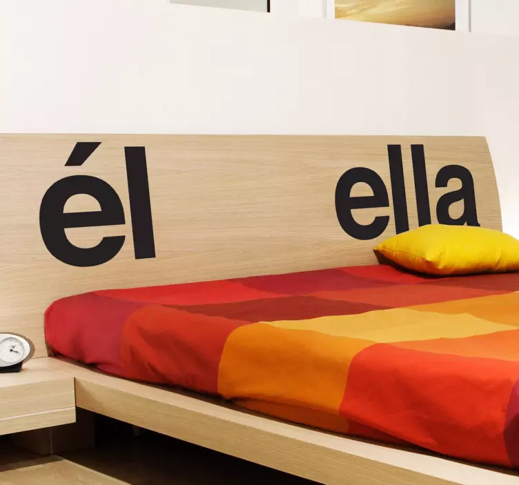 Vinilo decorativo él y ella - TenVinilo