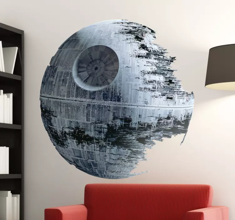 Vinilo decorativo estrella de la muerte - TenVinilo