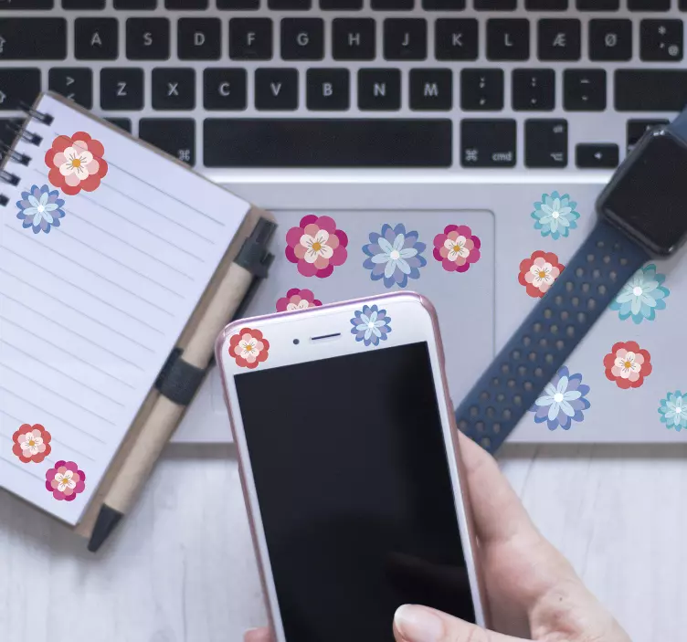 Vinilo decorativo flores pequeñas - TenVinilo