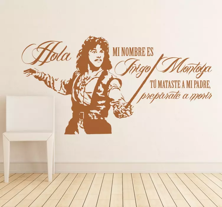 Vinilo decorativo Iñigo Montoya - TenVinilo