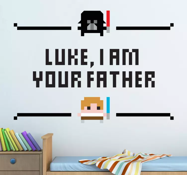 Vinilo decorativo Luke your father - TenVinilo