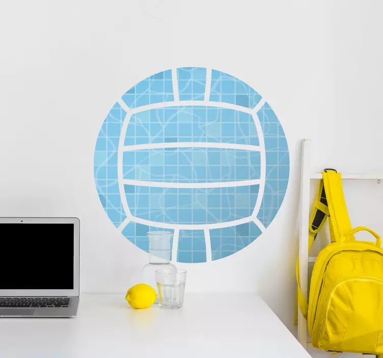 Vinilo pelota de waterpolo - TenVinilo