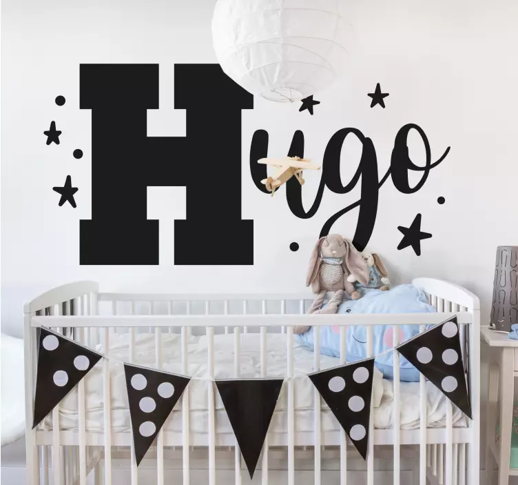 Vinilo personalizable Nombre de niño - TenVinilo