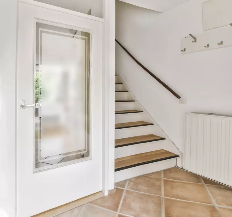 Vinilo decorativo puertas marco monocolor - TenVinilo