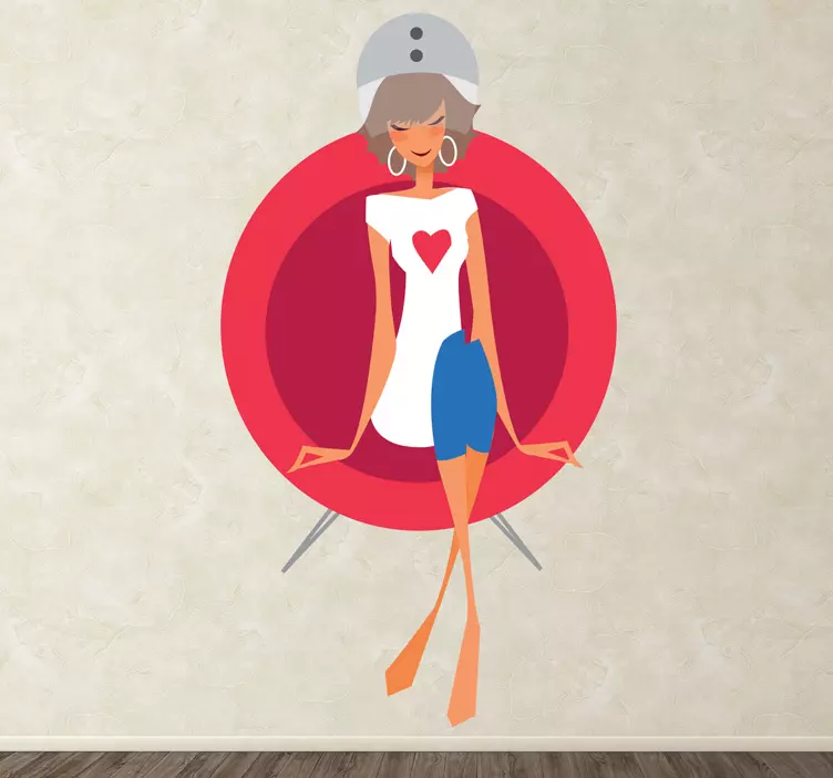 Vinilo decorativo secador peluquería - TenVinilo