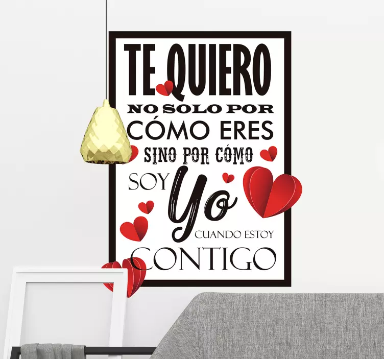 Vinilo Te quiero - TenVinilo