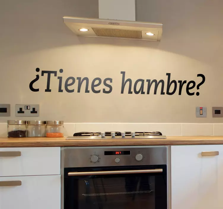 Vinilo decorativo tienes hambre - TenVinilo