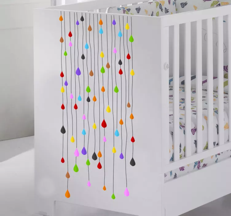 Vinilo decorativo tiras de gotas - TenVinilo