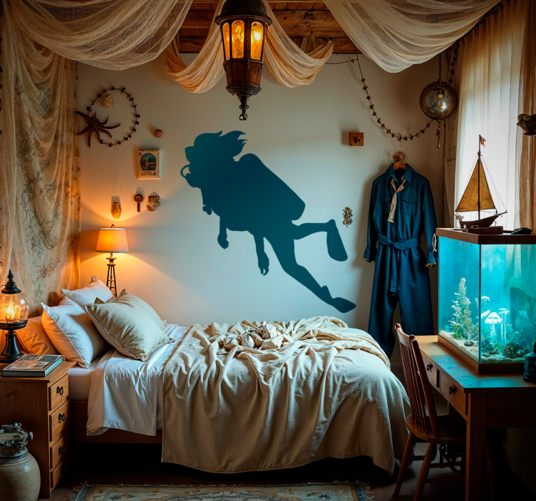 Vinilo deporte buceadora - TenVinilo