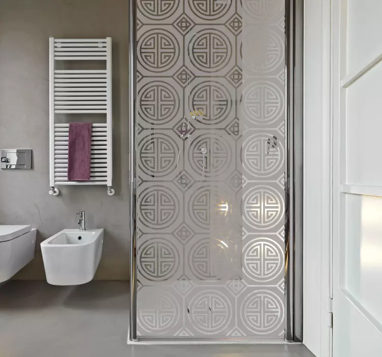 Vinilo ducha minimalismo japonés - TenVinilo