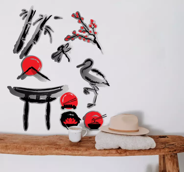 Vinilo elementos serenos de la naturaleza - TenVinilo