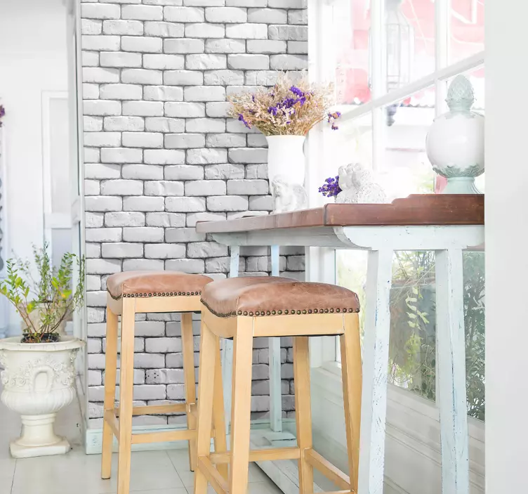 Vinilo decorativo lámina pared ladrillos - TenVinilo