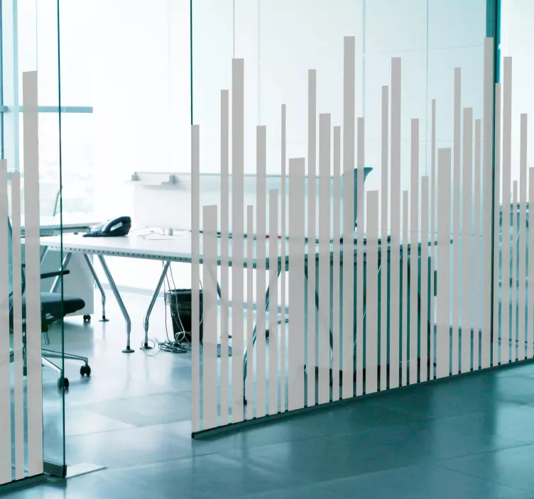 Pegatina con líneas verticales irregulares - TenVinilo