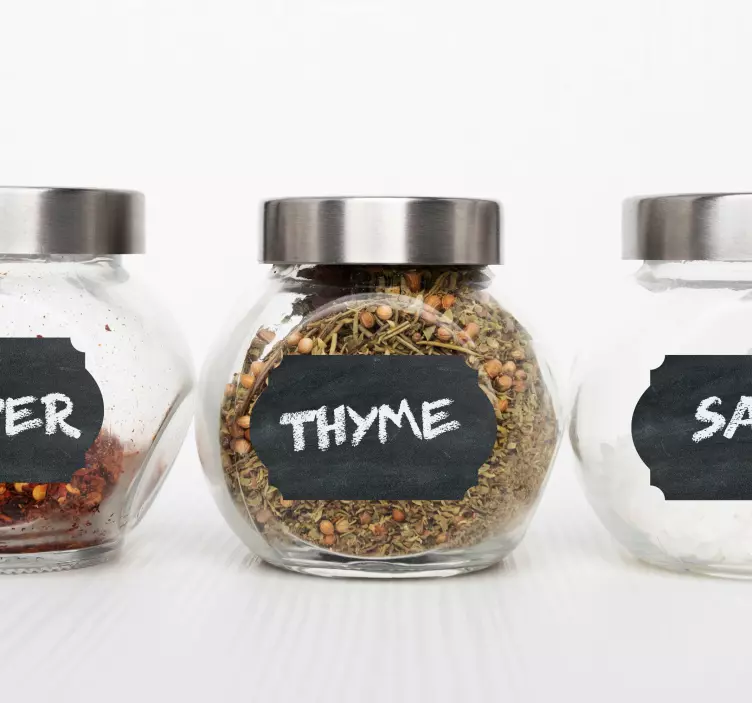 Vinilo para frascos de cocina personalizados - TenVinilo