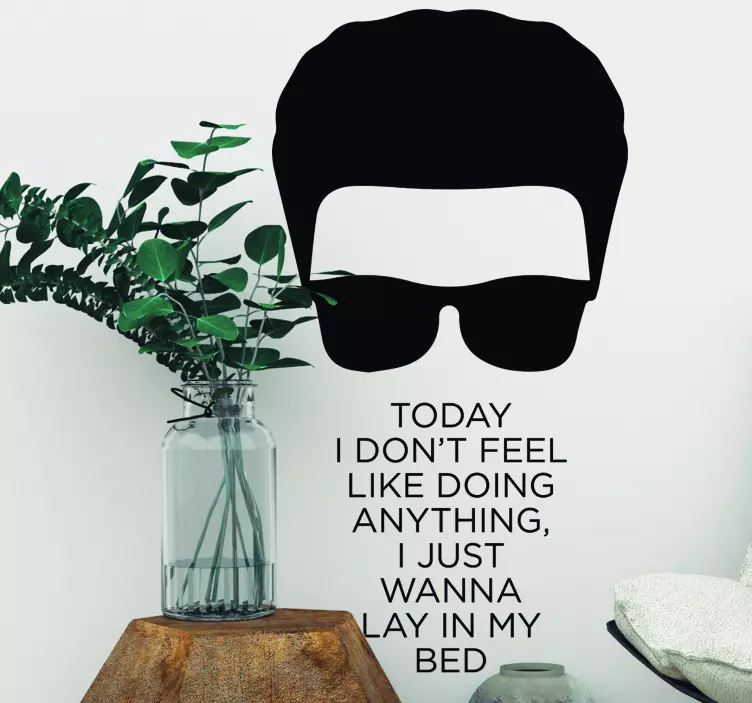 Vinilo frase letra Bruno Mars - TenVinilo